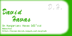 david havas business card